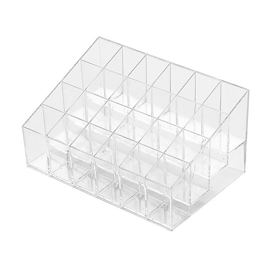 Khay Đựng Son - Mỹ Phẩm 24 Ô Nhựa Mika