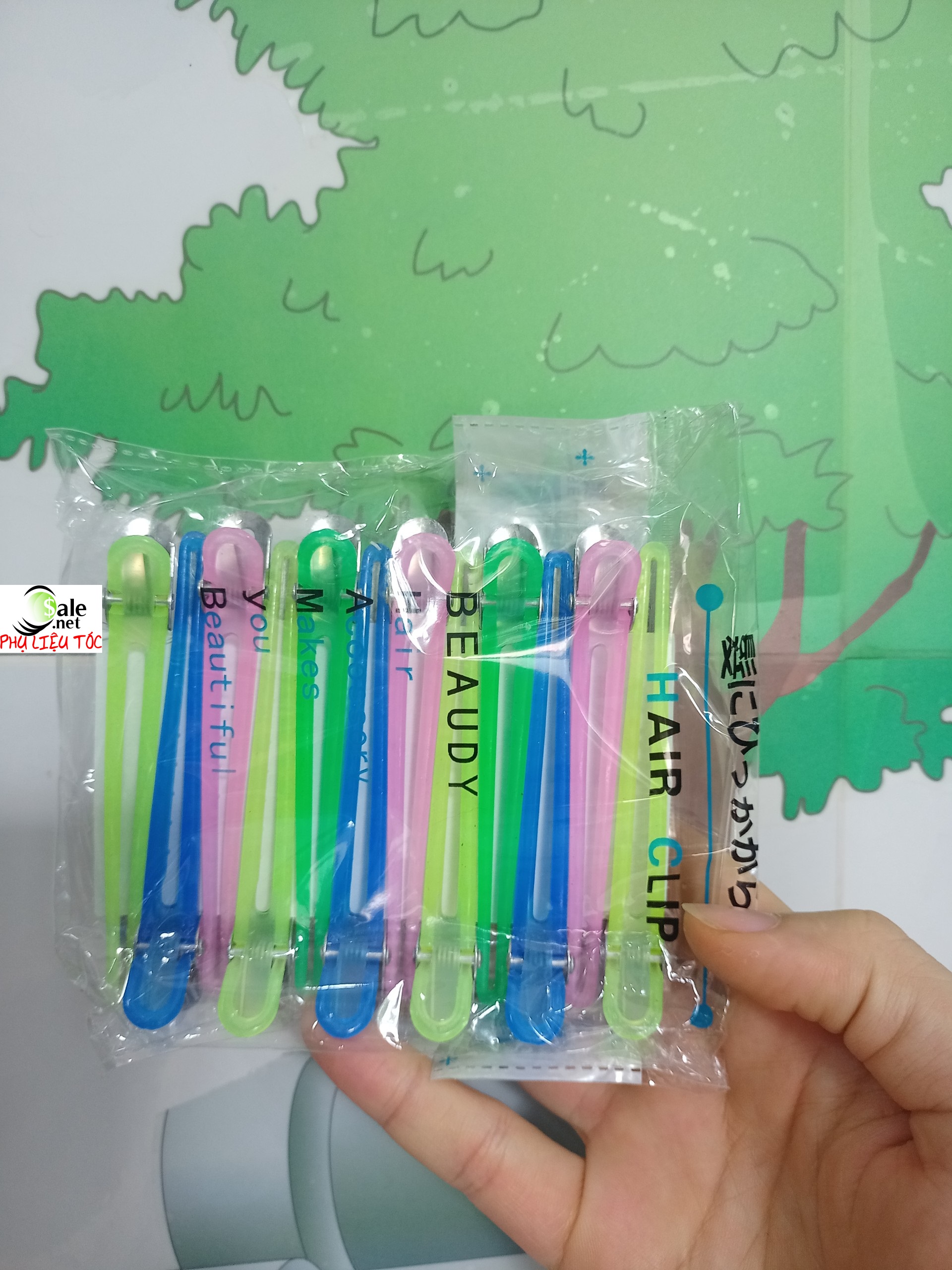 12 kẹp vịt loại tốt beaudy - sử dụng bền đẹp