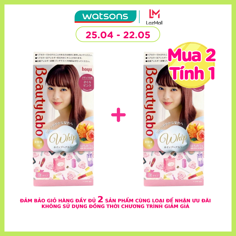 Kem Nhuộm Tóc Tạo Bọt Beautylabo Whip Hair Color 80ml+40ml+5ml