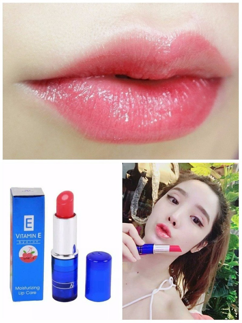 [CHÍNH HÃNG] Son Dưỡng Môi Aron Vitamin E Cherry Thái Lan