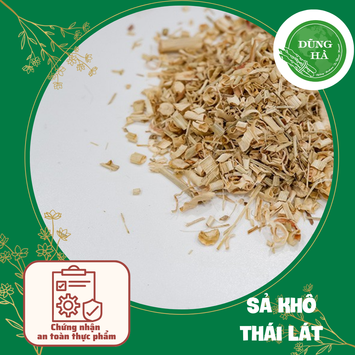 Sả khô thái lát - Gia vị trong nấu ăn đóng gói 1kg