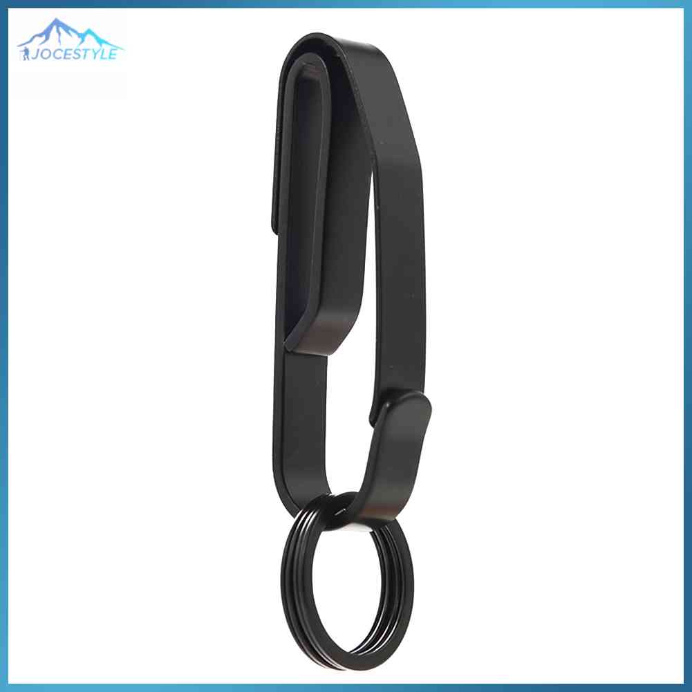 1/3PCS Stainless Steel Key Chain EDC Outdoor Hanging Buckles Clasp Carabiner Waist Belt Camping Elements