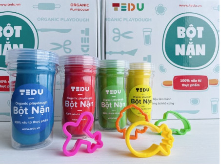 Set 4 Hủ Bột Nặn Đất Nặn An Toàn TEDU (140gr)