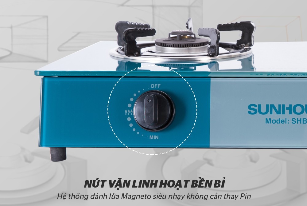 Bếp gas dương kính Sunhouse SHB3336