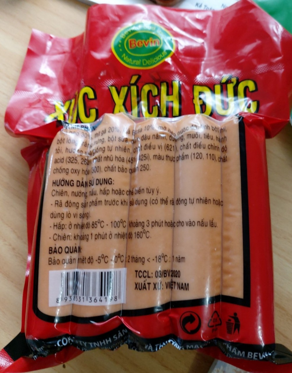 [HCM]Xúc xích dinh dưỡng/ xúc xích Đức
