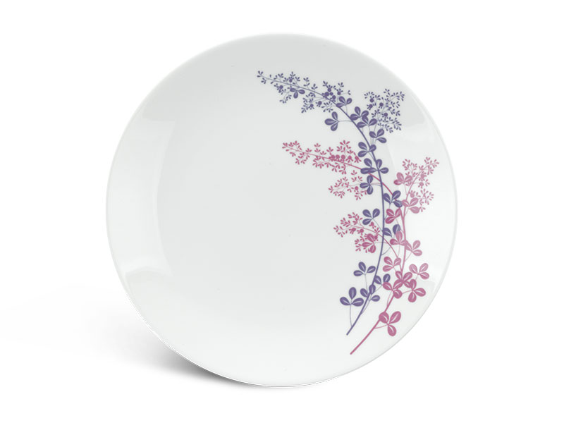 Fork Deep heart 23 cm-Daisy-grass purple-ceramics high-end intelligent long