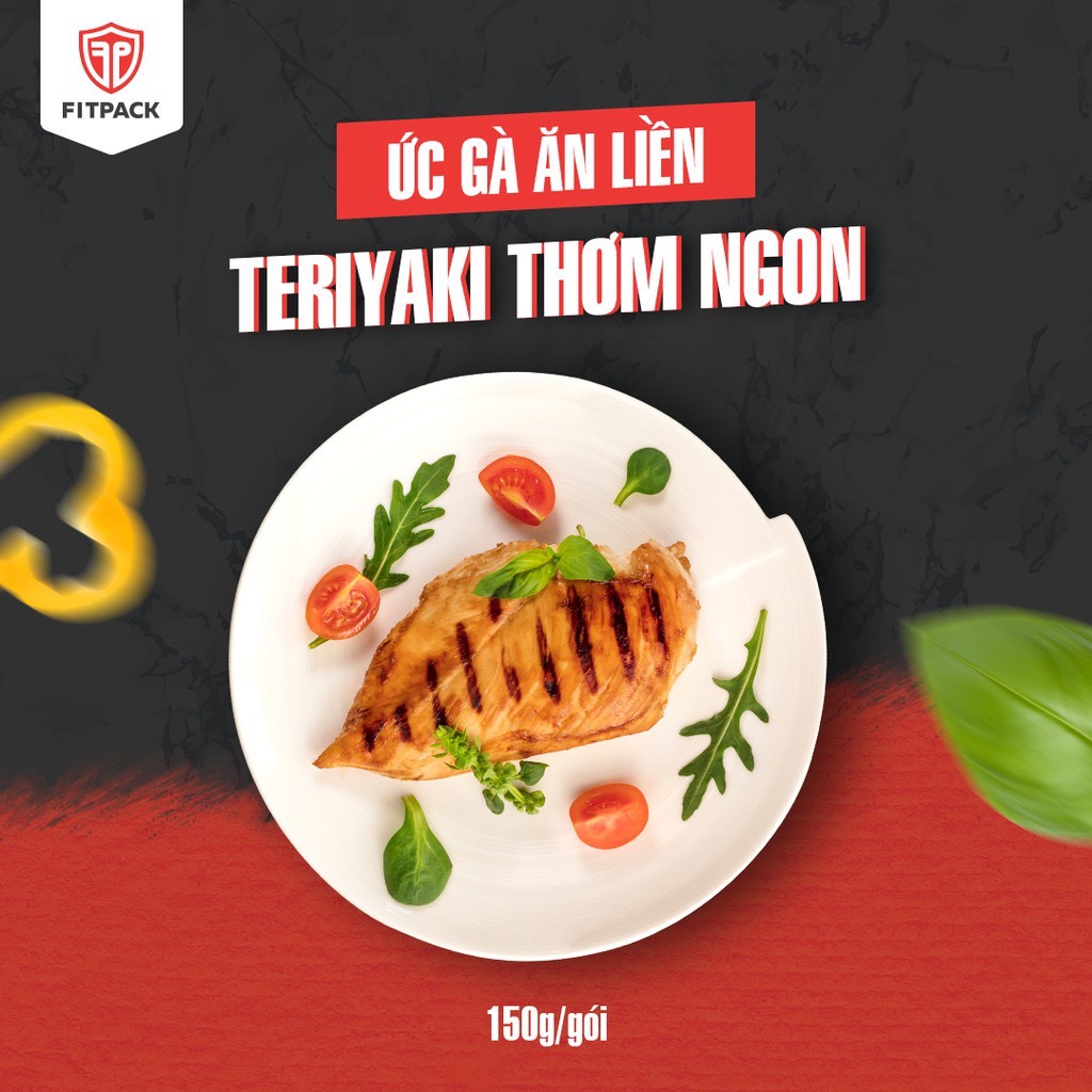 100g ỨC GÀ ĂN LIỀN FITPACK 8 VỊ
