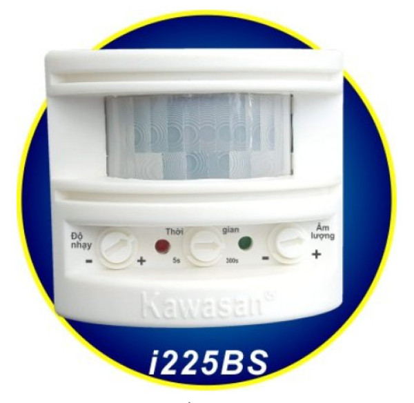Thiết bị báo động độc lập Kawasan I225BS - có thể sử dụng làm báo khách, báo trộm 2 trong 1 với cảm ứng hồng ngoại chính hãng siêu nhạy