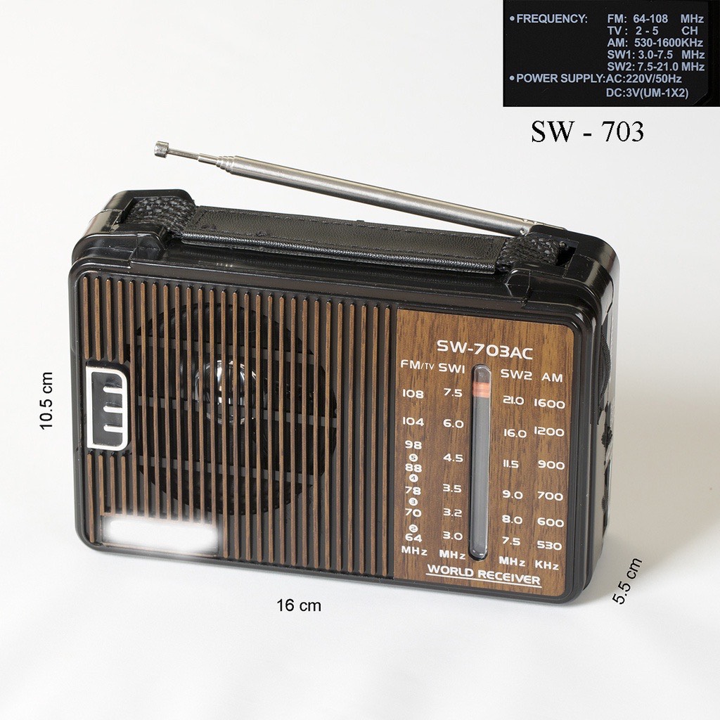 đài radio ws 703 AM / FM