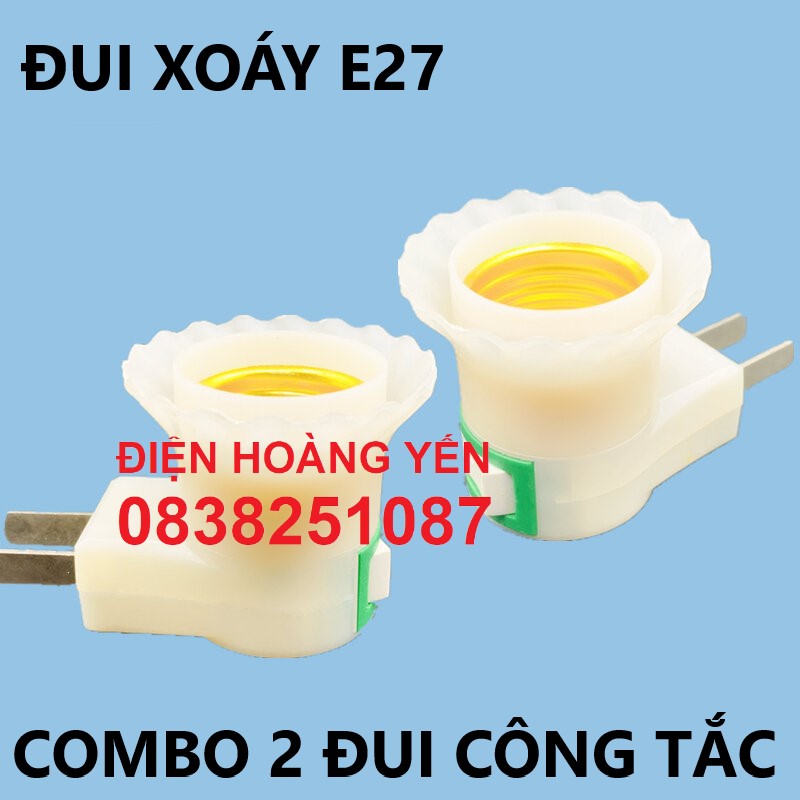 [HCM]2 Đui bóng đèn có công tắc