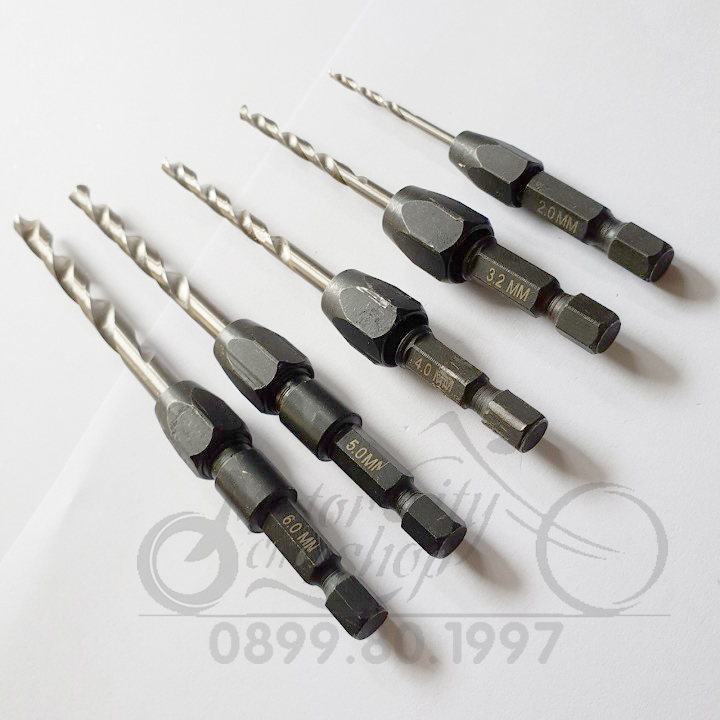 Bộ 5 mũi khoan đa năng thay chuôi lục giác