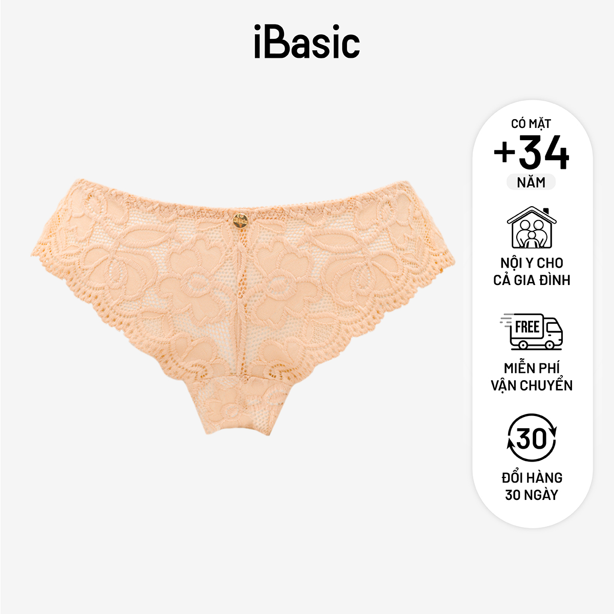 Quần lót nữ iBasic bikini ren PANW159