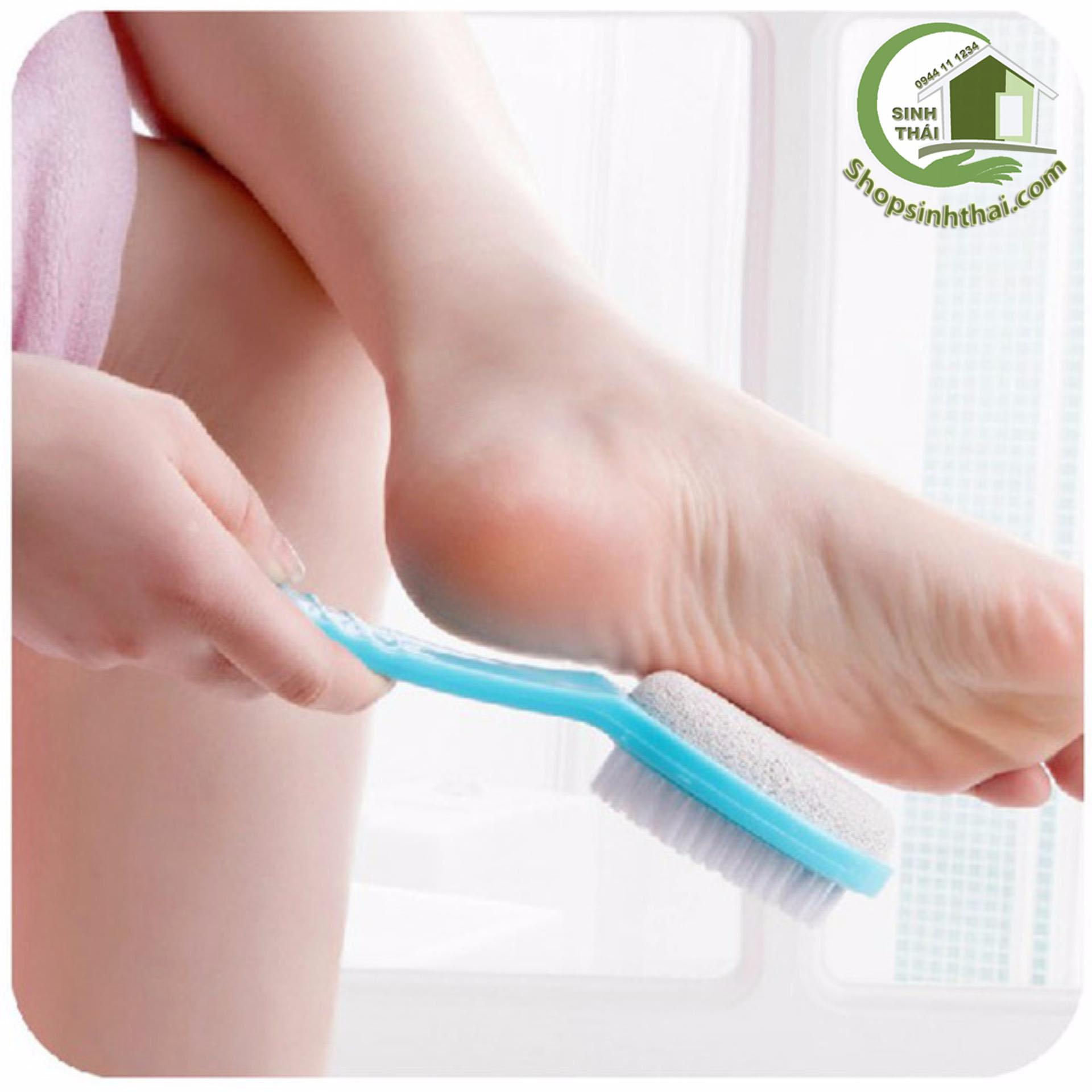 [HCM]Bàn chải chà chân đá bọt biển tẩy tế bào chết