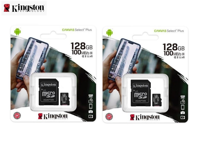Thẻ nhớ Kingston microSD Canvas Select Plus 128GB - Hàng Chính Hãng