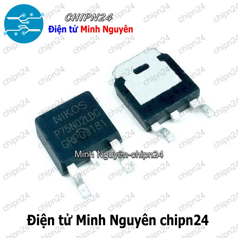 [2 con] (SOP) Mosfet Dán 75N02 TO-252 75A 20V Kênh N (SMD) (P75N02LDG P75N02LD) - HH005797
