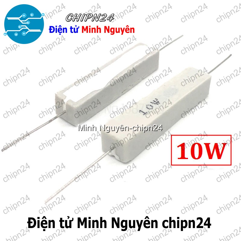 [2 con] (F140) Điện Trở Sứ 20R 10W