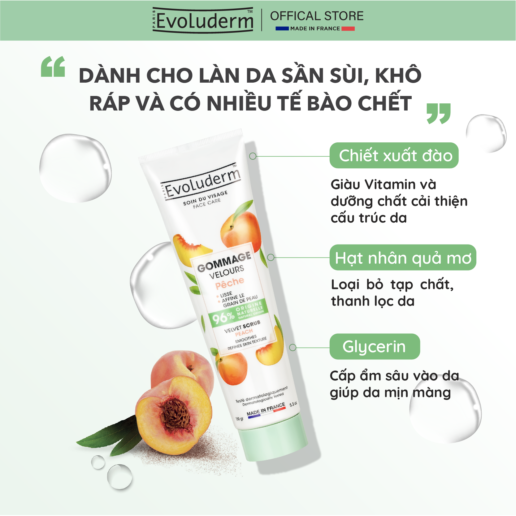 Evoluderm Facial Exfoliator 150ml
