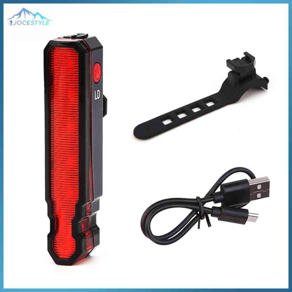 LED Bike Laser Tail Light Bicycle Rear Lights USB Rechargeable Warning Cycling Equipment