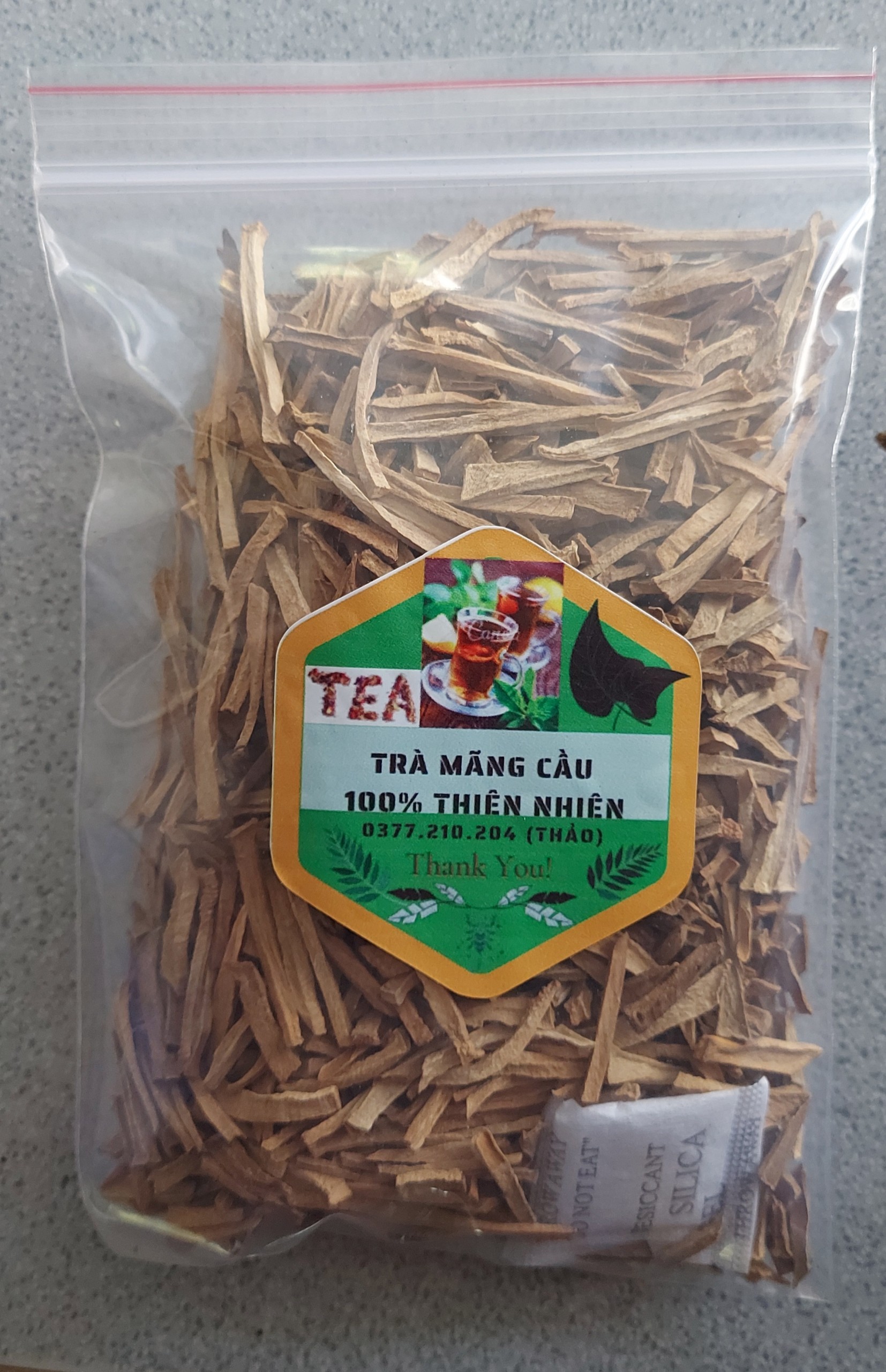 Combo 2 túi zip chỉ đỏ Trà mảng cầu (100gr/túi)