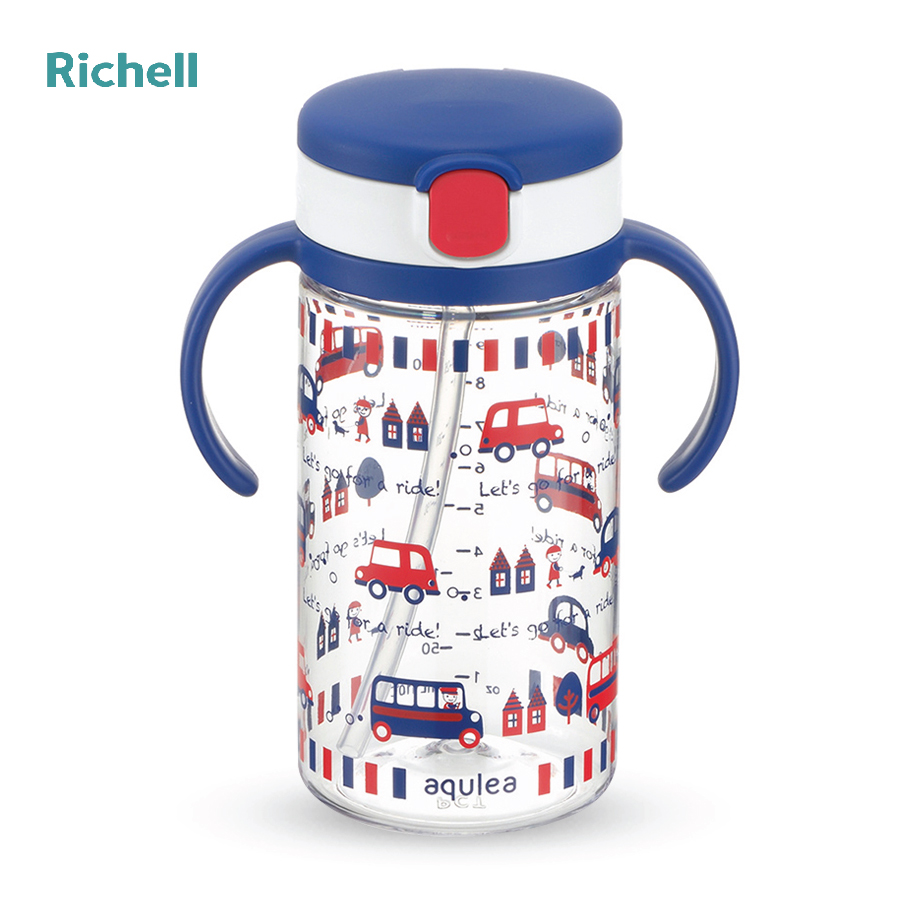BÌNH ỐNG HÚT AQ RICHELL 320ML XANH RIDE