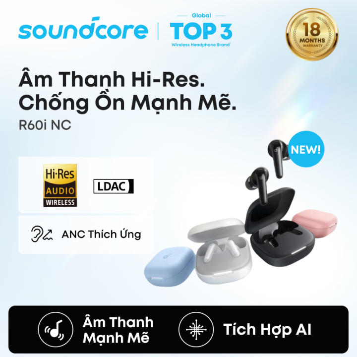 [New Arrive] Tai nghe bluetooth ANC Soundcore R60i&hellip;