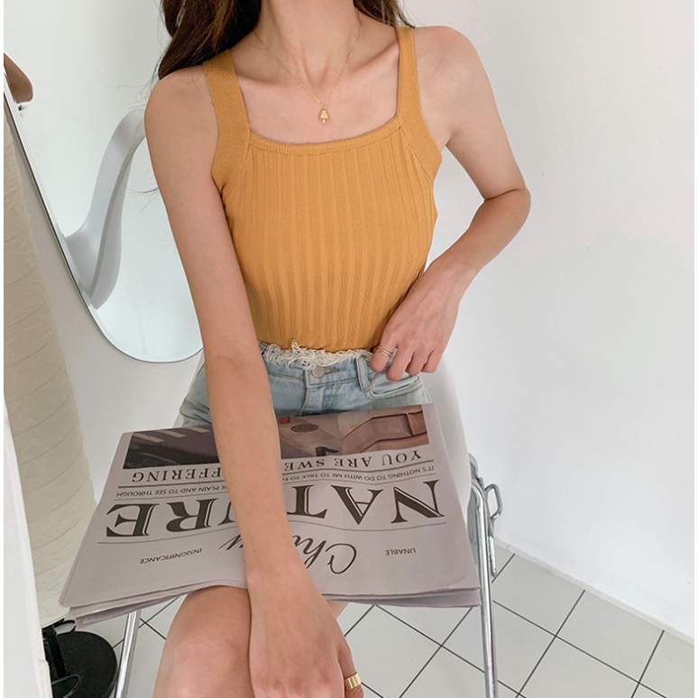 Áo thun ba lỗ nữ thời trang full màu