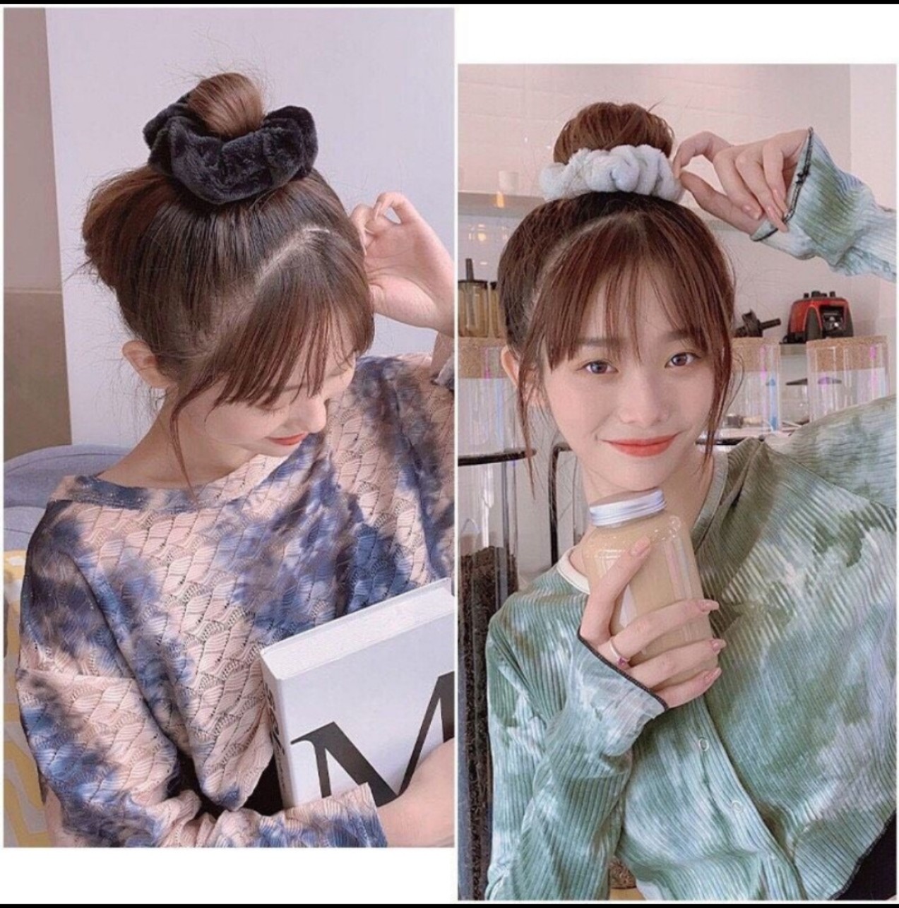 [HCM] Dây cột tóc nhung mịn trơn HÀN QUỐC