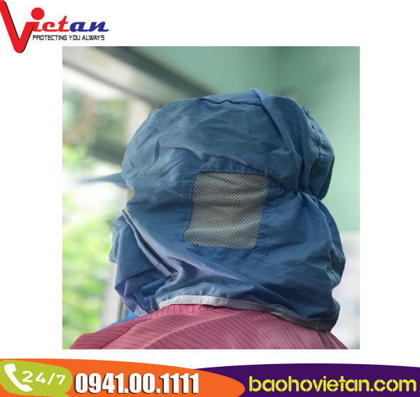 Nón khẩu trang vải mịn Thủy Sản- Thực phẩm (HÌNH THẬT) - Công ty TNHH SX TM May Việt An
