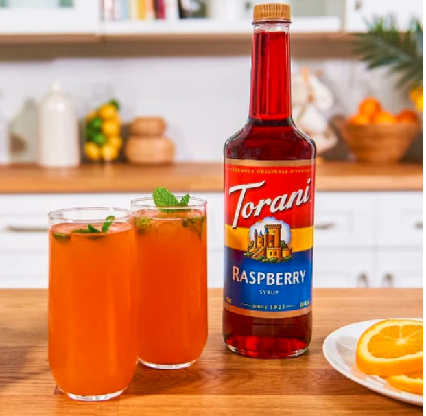 SIRUP TORANI PHÚC BỒN TỬ ĐỎ 750ML - TORANI RED RASPBERRY SYRUP