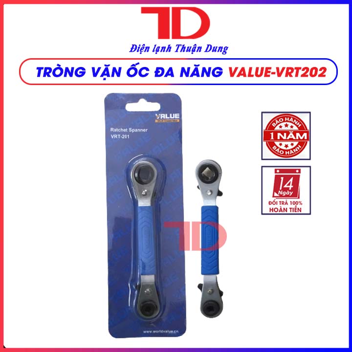 Tròng vặn ốc đa năng Value VRT202, tay vặn ốc đa năng, đầu vặn ốc đa năng