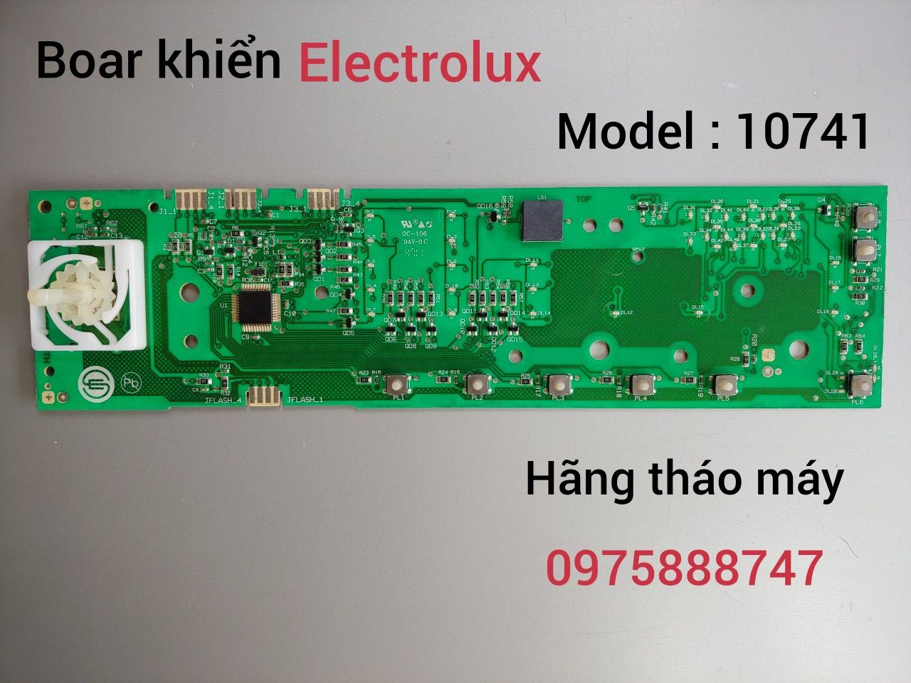 Bo khiển máy giặt Electrolux 10741 ( Hãng tháo máy )