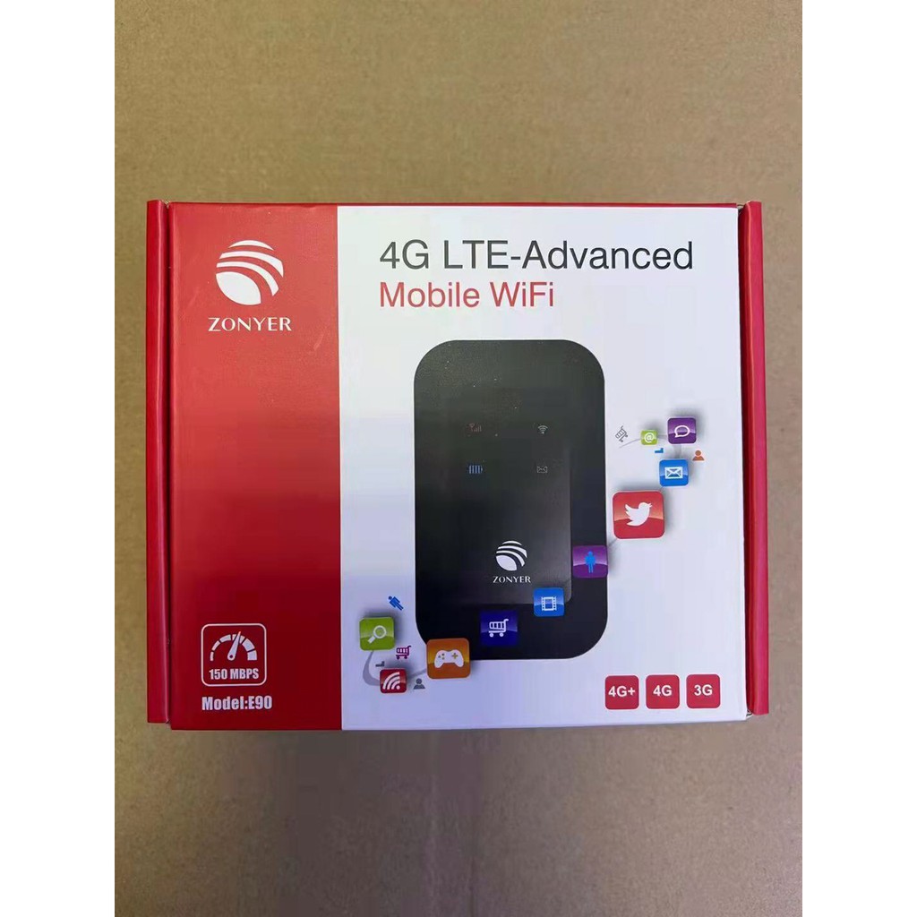 Thiết Bị phát wifi từ sim 4G kết nối nhanh phủ sóng rộng pin siêu bền - WIFI ZONYER E90 ĐẲNG CẤP DOANH NHÂN - BẢO HÀNH 1 ĐỔI 1 từ MƯỜNG THANH ROYAL