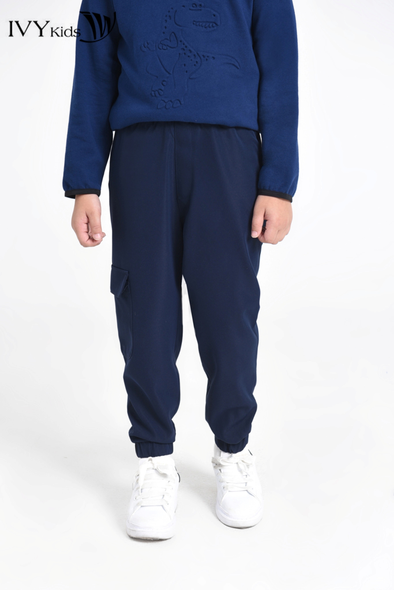 Quần khaki jogger bé trai IVY moda MS 22K1526