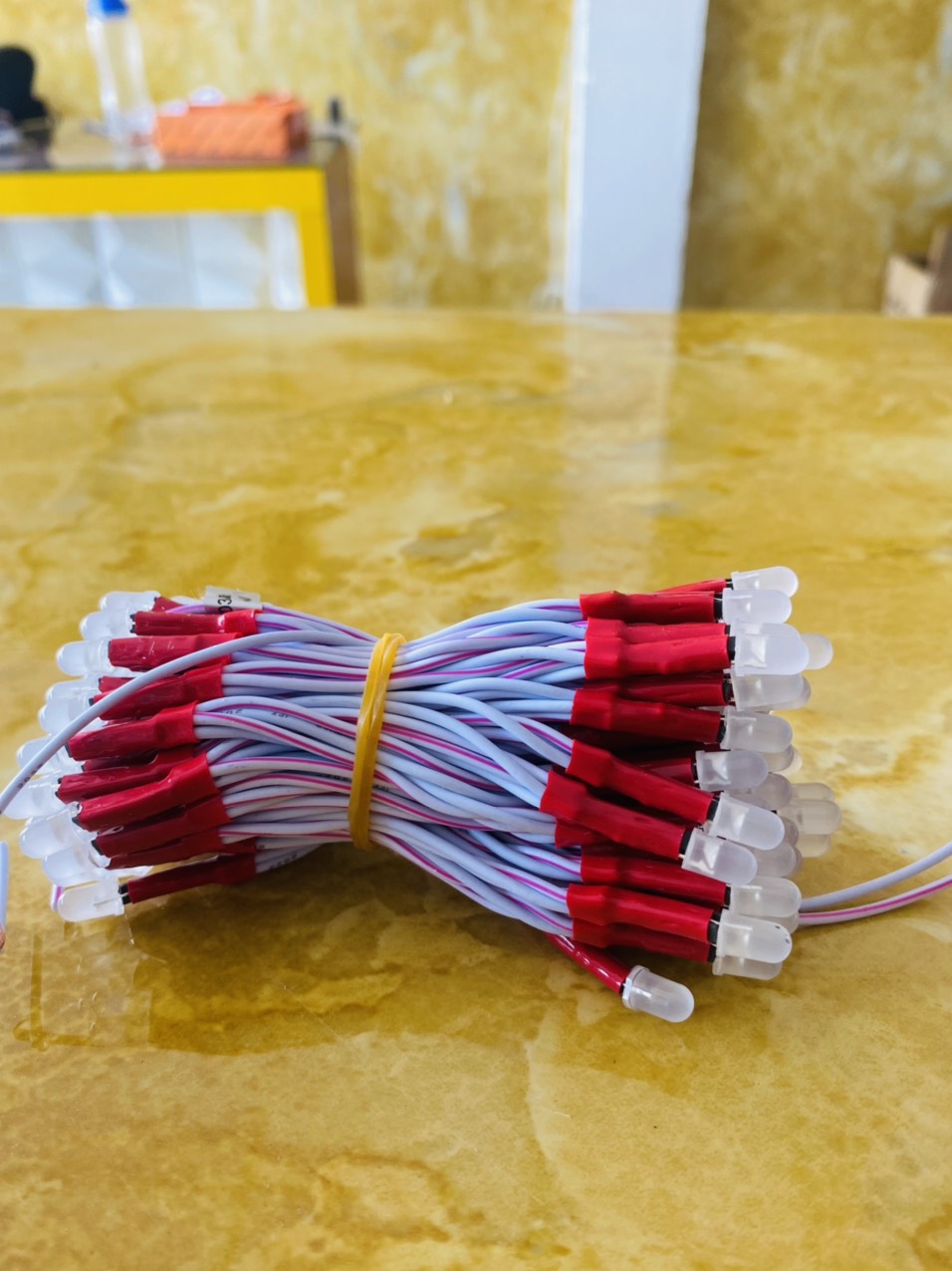 LED Ruồi  Liền Dây 5mm Điện 5V - Dây 100 Con
