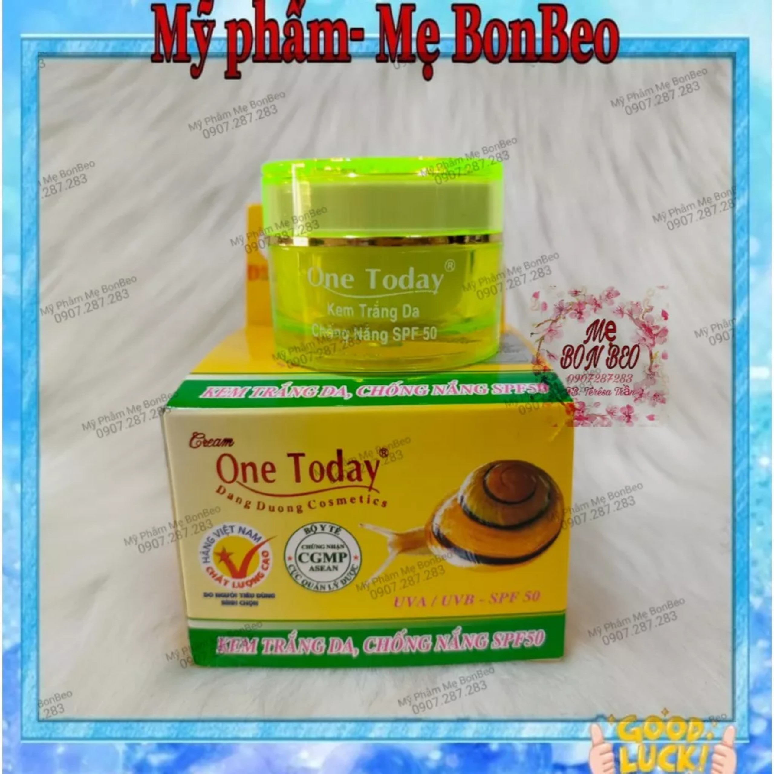 Kem dưỡng trắng da ốc sên One today 9g