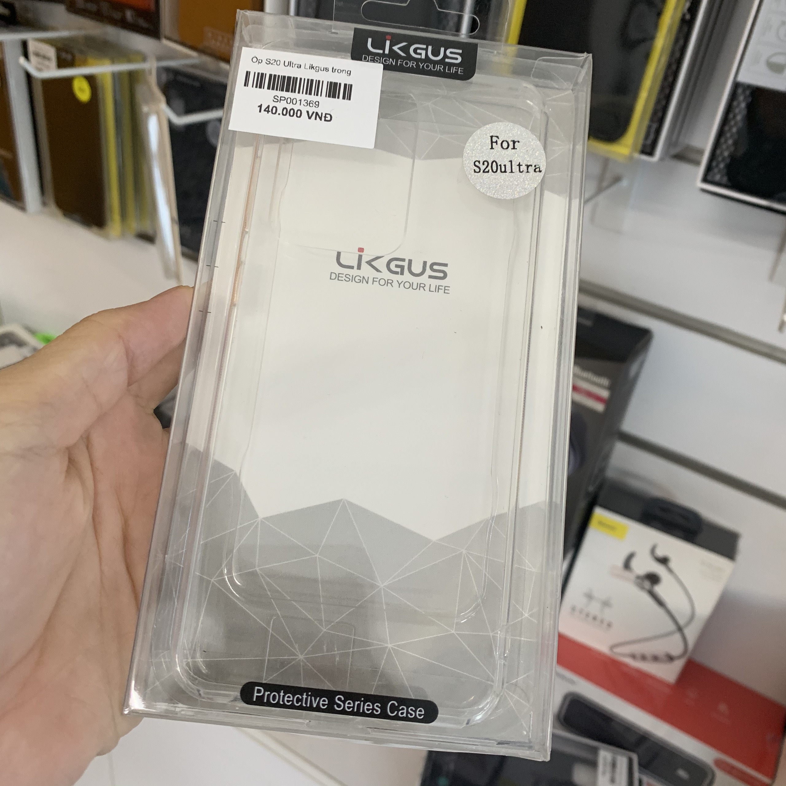 Ốp lưng Galaxy S20 Ultra trong suốt chính hãng Likgus
