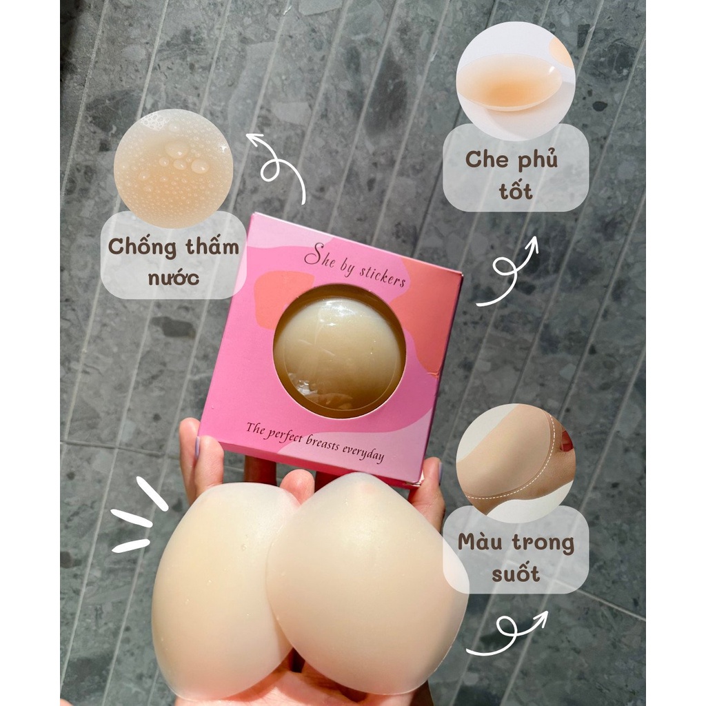 Miếng Dán Ngực She By Stickers, dán nhiệt tự thân