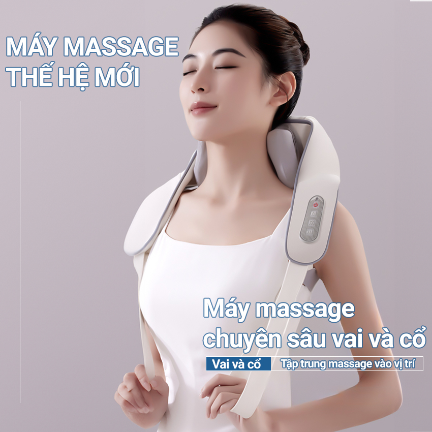 Máy massage cổ vai gáy, máy xoa bóp giảm đau cổ vai gáy