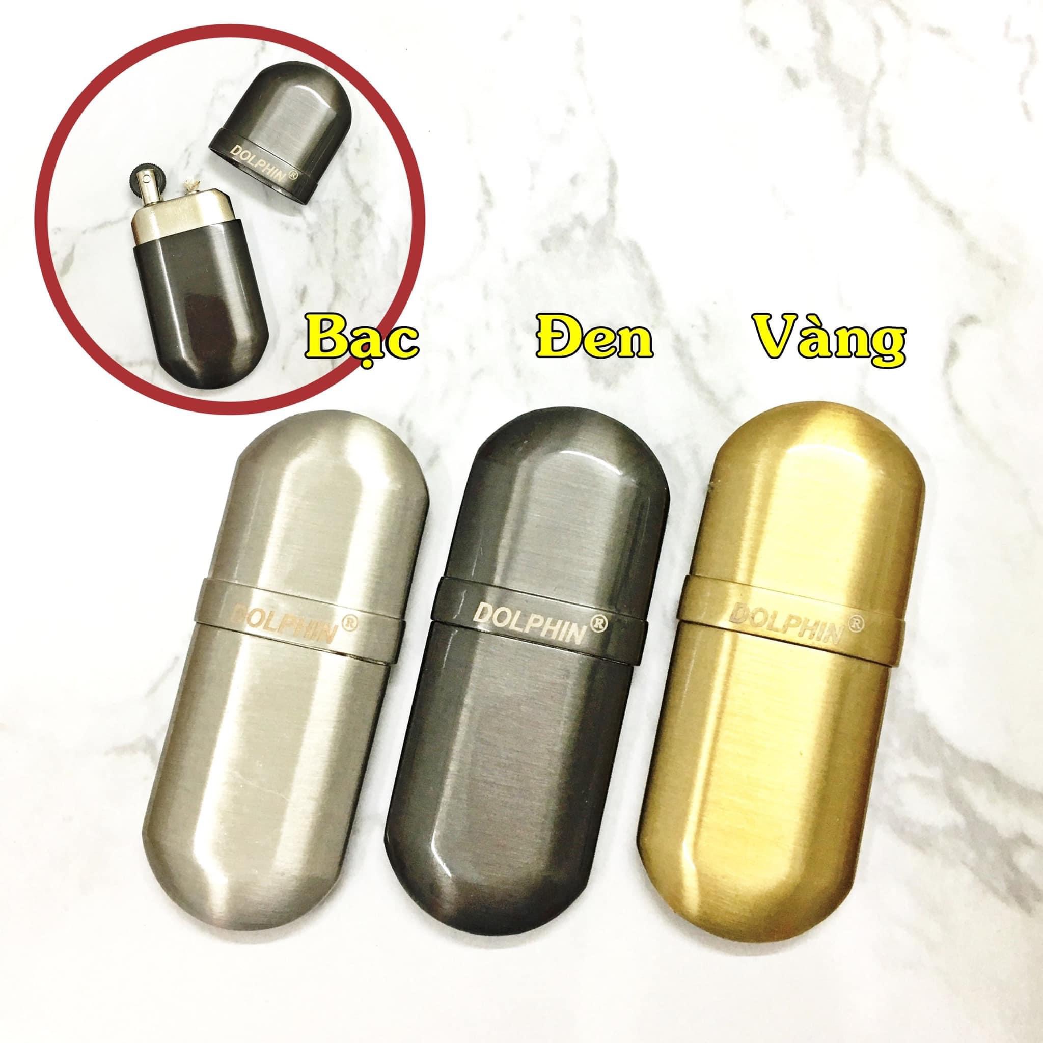 (BẬT LỬA ĐỘC LẠ) HỘT QUẸT DOLPHIN XĂNG ĐÁ CỔ 1 BÁNH XE