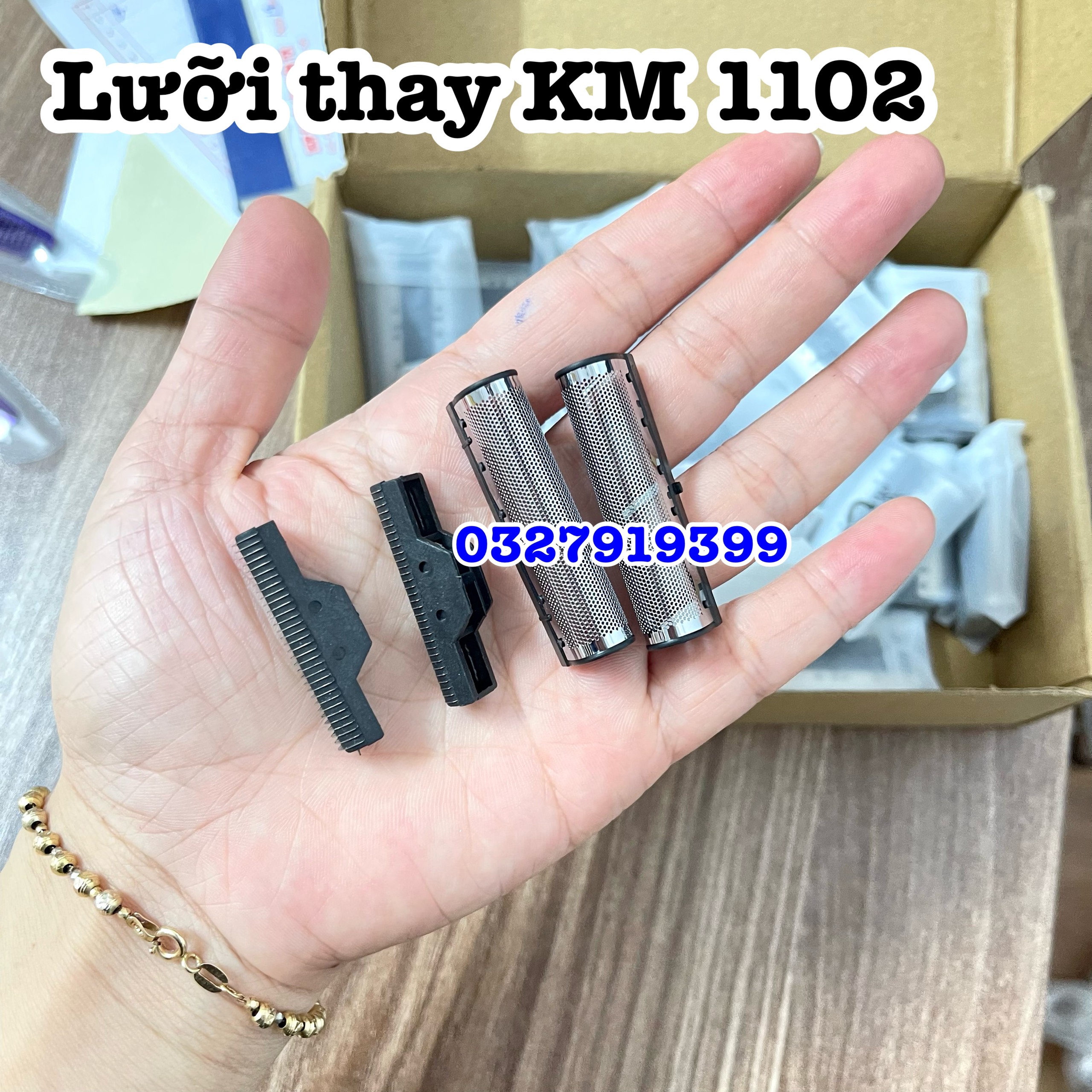 Lưỡi thay - bộ lưỡi thay máy cạo râu kemei 1102