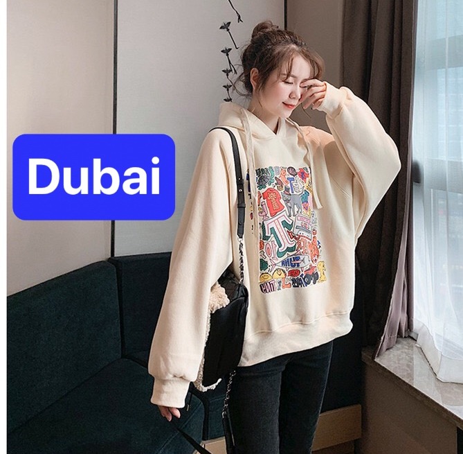 ÁO KHOÁC HOODIE NAM NỮ VẢI NỈ DÀY PHOM FORM RỘNG CHỐNG NẮNG, NÓNG ĐÔNG HÈ UNISEX PHONG CÁCH HARAJUKU NHẬT BẢN - DUBAI FASHION
