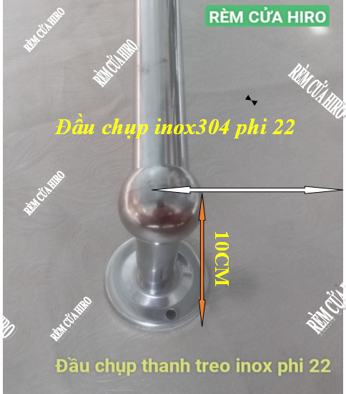 Combo thanh treo rèm cửa màn cửa 1.4m bằng inox đủ phụ kiện
