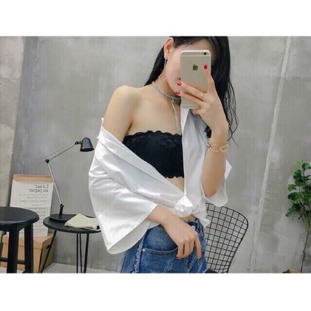 Áo Bra Không Dây Sexy Ren (Ảnh Thật)