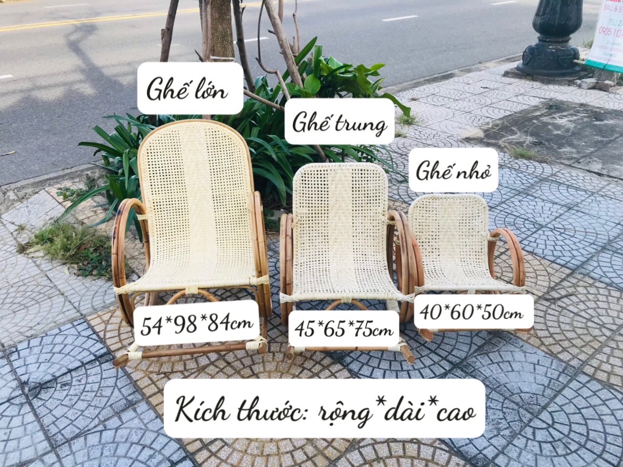 Ghế mây bập bênh trẻ em trọng tải 40 kg dành cho bé từ 2 đến 6 tuổi, quà sinh nhật cho bé, trang trí stuido siêu xinh xắn phong cách vintage boho