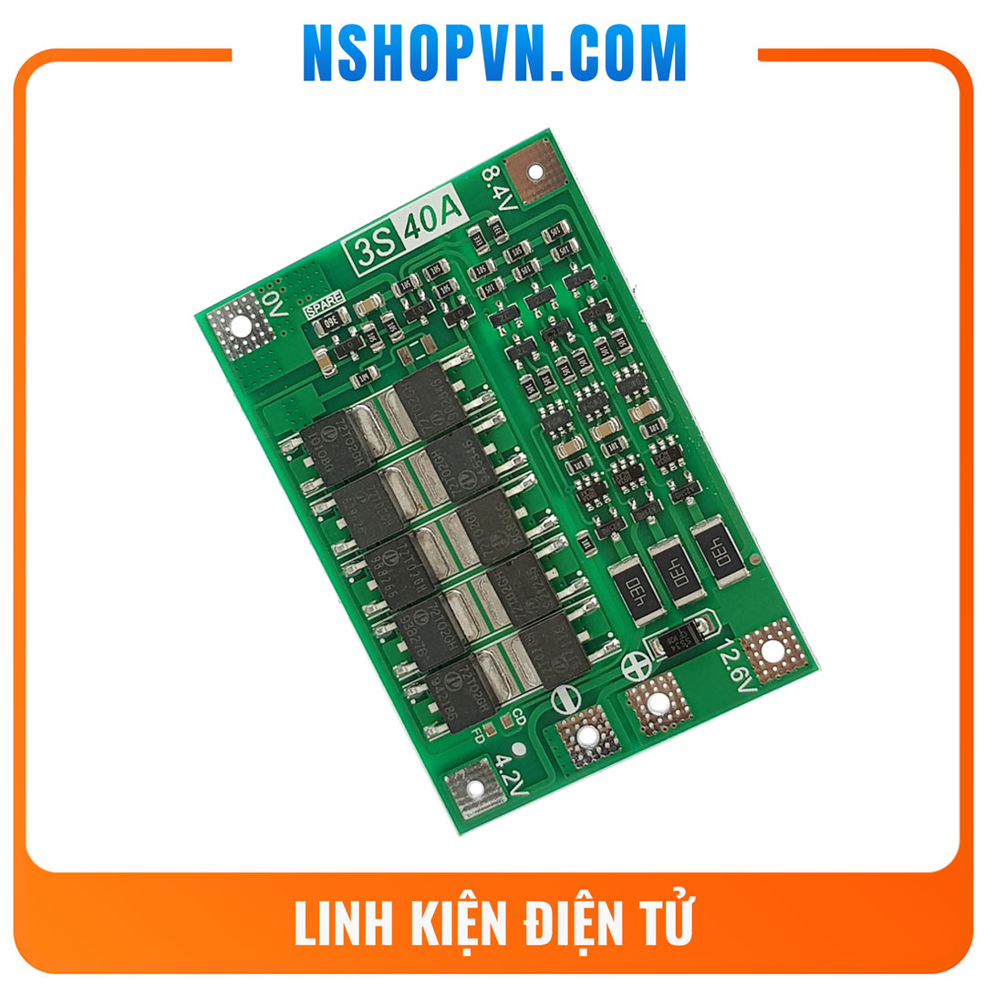 Mạch sạc xả và bảo vệ pin 3S 40A