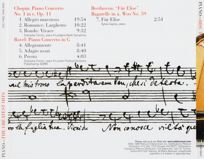 bộ 6 đĩa cd nhạc piano 3