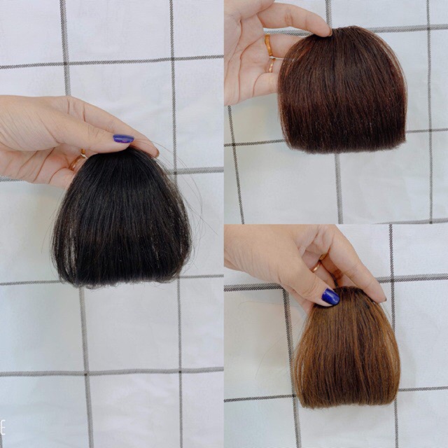 Tóc giả nữ mái 🤡🤡 -Tóc giả mái thưa ngố làm bằng tóc thật