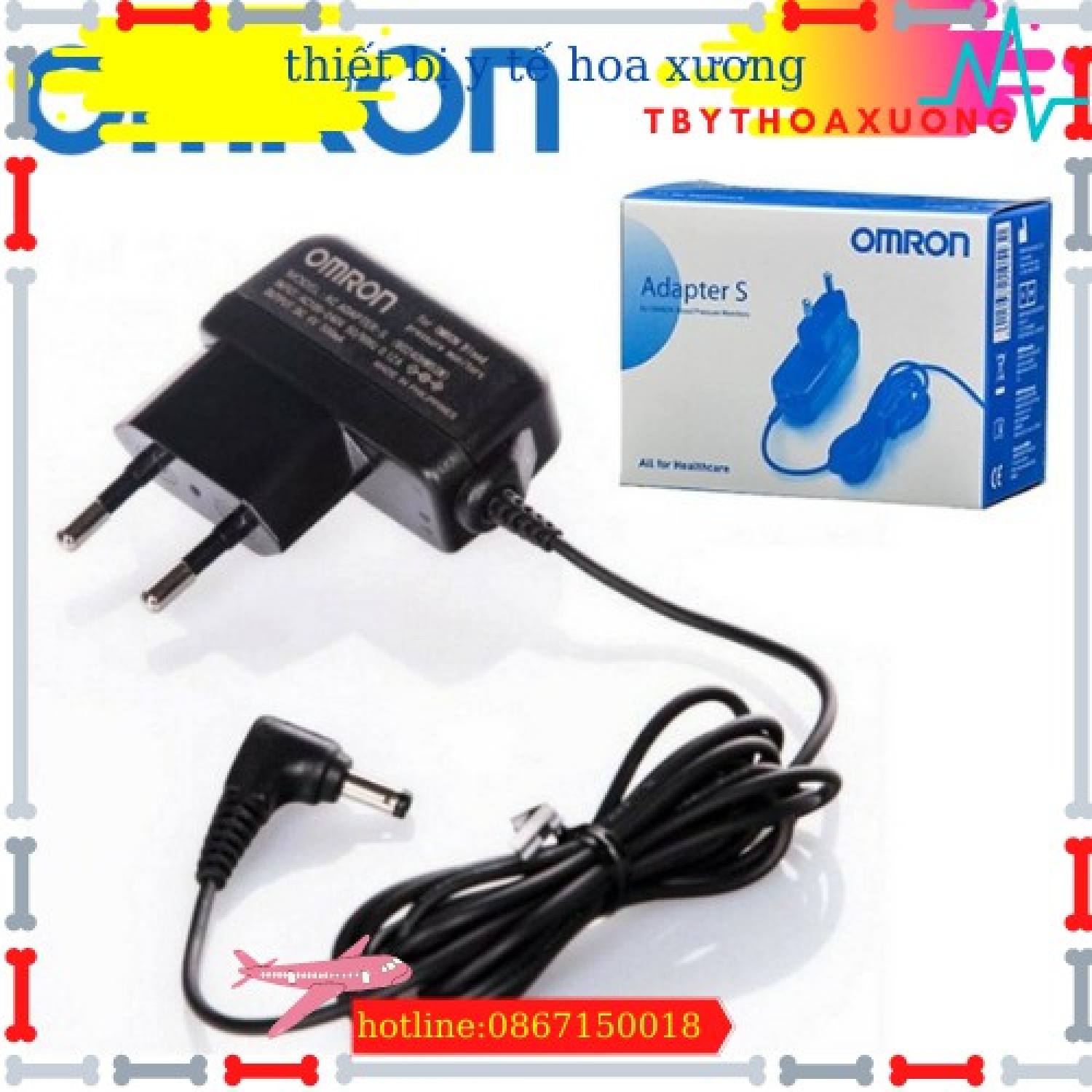 Bộ dây sạc Adapter Omron,Bộ đổi nguồn cắm điện chính hãng huyết áp Omron