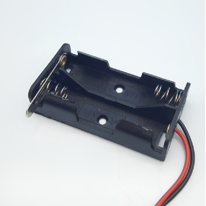 Đế 2 Pin AA có ngắt, dùng để đựng pin