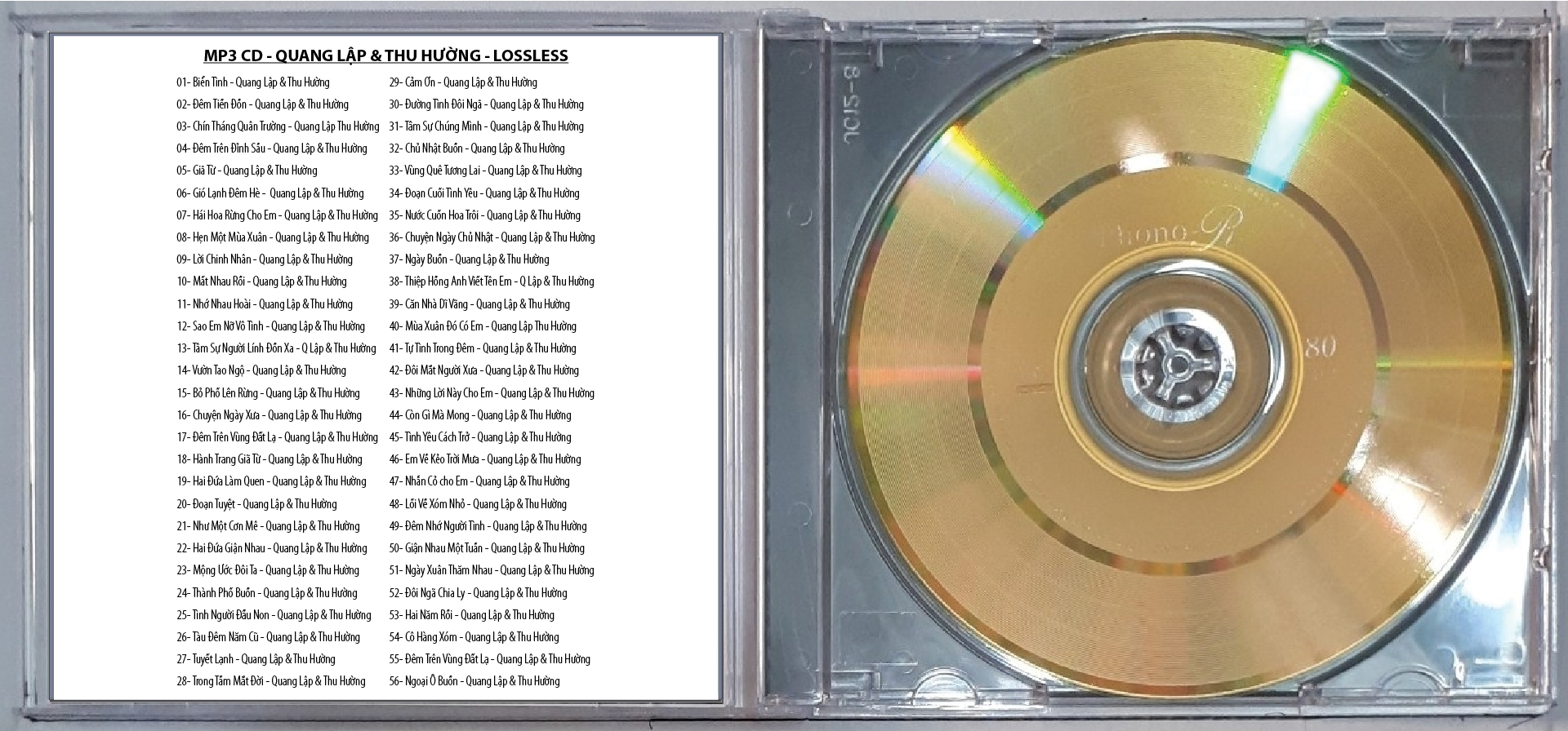 MP3-CD : Chế Linh Song Ca : 120 Bài Hát Lossless ( Hát trên xe ô tô hay Đầu Đĩa có hỗ trợ M.P.3 )